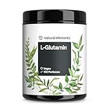 natural elements L-Glutamin Pulver – 500g – reines L-Glutamine – geschmacksneutral – vegan,...