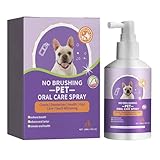 GNAUMORE Haustier-Mundspray für Hunde und Katzen, Haustier-Mundpflege-Spray, natürlicher...