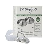 MOOGCO Silberhütchen Stillen Regular – Stillhütchen aus Silber, 2 Stück – Stillhütchen...