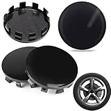 Nabendeckel Radnabenkappen Außendurchmesser 56mm Schwarz Nabenkappen Universal Radnabenabdeckung...