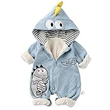 Baby Overall Winter Schneeanzug Baby Dinosaurie Fleece Strampler Wärmer Winter Overall Jumpsuit...