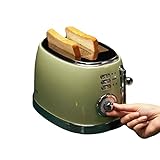 2-Scheiben-Toaster, extra breite Schlitze, Retro-Edelstahl mit hohem Hubhebel, automatische...