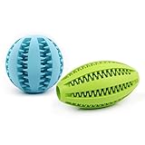 miaomiao Hundespielzeug Set, Futterball für Hunde, Snackball Hund aus 100% Naturkautschuk,...