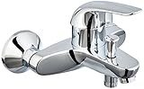 GROHE Euroeco - Einhand-Wannenbatterie (S-Anschlüsse, Wandmontage, Bedienungshebel aus Metall,...