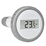 TFA Dostmann Poolsender mit Display, 30.3240.10, für Funk-Poolthermometer Palma, anthrazit, mit...
