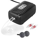 NO.17 Dual Outlet Aquarium Luftpumpe, 3 W Einstellbarer Aquarium Belüfter, Ultra Silent...