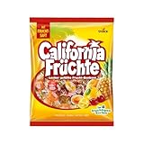 California Früchte – 1 x 425g – Gefüllte Bonbons mit Fruchtsaft – In vier verschiedenen...