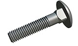 M6x25mm Flachrundschrauben mit Vierkantansatz von Keple, 50 Pack, Pilzkopfschrauben mit...