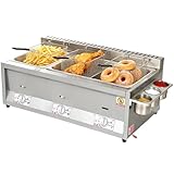 ＴＡＫＵＭＩ∞Ｘ Gas Friteuse Gewerbliche Fritteuse öl 24 L Edelstahl Deep Fryer Gastro mit...