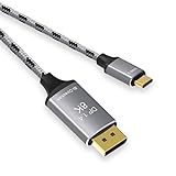 BAHJKASD USB C Zu DisplayPort 1.4 Kabel 2M 8K@60 Hz Hochauflösende Videounterstützung Für...