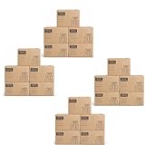 BURI Archivkarton | Aktenkarton für 5 große Aktenordner A4 | 20er Set |Stabiler Archivkarton aus...