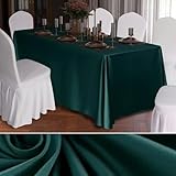 Mateju Tischrock Stehtisch Husse Rechteckige, Volltonfarbe Satiniertes Tischdecke für Partei,...