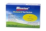 Mission 3 in 1 Cholesterin Teststreifen 5 Stück | zur Messung der Cholesterinwerte mit dem Mission...