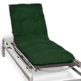 Beautissu Auflage für Gartenliege Flair RL - Deckchair Auflage 190x60x8 cm - Polster für...