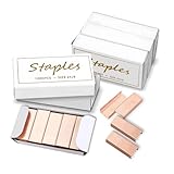 Desuibao 6000 Stück 24/6 Heftklammern Farbige Rose Gold, Tackerklammern, Klammern für Tacker, 50...