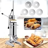 Churros Maker – Handelsübliche manuelle spanische Donut-Maschine, Edelstahl, vertikale Füllung,...