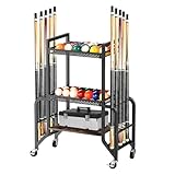 3 Etagen Billard Queue Halter für 10 Stöcken, Billardständer, Billard Queue Halterung mit 4...