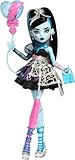 Monster High Scary Sweet Birthday-Puppe, Frankie Stein im schwarzen Partykleid mit themenbezogenem...