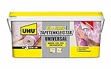 UHU 52970 Tapentenkleister Fix, Fertig Universal, Gebrauchsfertig angerührter und klumpfreier...