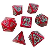 ZYHARUKO 7-teiliges Würfel-Set in verschiedenen Formen, verschiedene Anzahl von Gesichtern,...