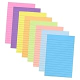 FUNNETOYU Kompakte Linierte Memo Pads Selbstklebende Niedliche Notizzettel in Pastellfarben...