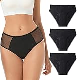 Houdm Periodenunterwäsche Hochsaugfähig 60 ml Auslaufsicherer 3-Schichten-Schutz Atmungsaktive...