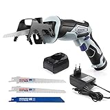 WORKPRO 12V Akku Säbelsäge Kabellose Reciprosäge Universalsäge mit variabler Drehzahl 2900...