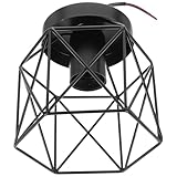 OSALADI Nordische Kleine Deckenlampe Schwarz Minimalistisches Design Langlebige Dekorative...