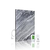 Marwona Naturstein Infrarotheizung mit Digitalthermostat I 500 W I Energiesparende Infrarot...