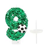Geburtstagskerzen Fußball Nummer Kerze Kerze 9 für Baby Mädchen Junge Geburtstag Kuchen Topper...