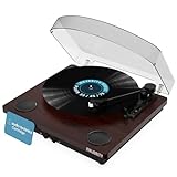 Vinyl Plattenspieler Mit Lautsprecher und Bluetooth Senden und Empfangen | 33/45/78, USB-Aufnahme,...