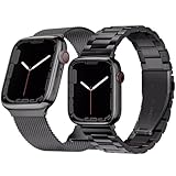 Hongxinzhan Pack von 2 Metall Ersatz Armband kompatibel mit Apple Watch Armband...