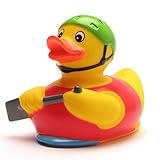 DUCKSHOP I Badeente Ruderboot I Quietscheente Kajak I Quietscheentchen Kanu I L: 9,5 cm I inkl....