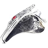 BESTYASH Herrenring Edelstahl Retro Greifvogel Design Massiver Siegelring Vintage Look Modisch...