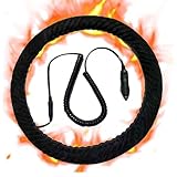 Lenkradbezug Wärmend, Weiches Wildleder für Auto, Wärmender Lenkradbezug Winter für den Winter,...