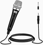 Moukey Dynamisches Mikrofon mit 4M/13ft Kabel, Metall Karaoke Handmikrofon, XLR-Mikrofon für...