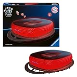 Ravensburger 3D Puzzle Iconics: 12008033 Allianz Arena - mit Licht - Das berühmte Stadion des FC...