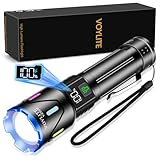 Voylite Taschenlampe LED Aufladbar 500000 Lumen, Extrem Helle Taschenlampen mit 5000 mAh Akku und...