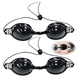 2-Stück Schutzbrille Rotlichtlampe,Glasses Infrarot Schutzbrille,für Uv Sonnenfinsternis...