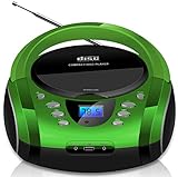 Tragbare Boombox | CD/CD-R | USB | FM Radio Player | AUX-Eingang | Kopfhöreranschluss | Kinderradio...