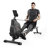 Dripex Rudergerät für das Heim-Fitnessstudio mit leiser Aluminium-Gleitschiene, 16-Fach...