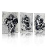 Novatique Sexy Wandkunst, abstrakt, abstrakt, sexy Poster, Leinwanddruck, Paar, Malerei, Kunstwerk...