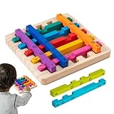 YNPQTDS Spiele zum Stapeln – Kindergarten-Stapelspiele – sensorische Lernspiele aus Holz für...