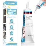 WOGOPRO Lederkleber Extra Stark, Transparent, Wasserfest, Professioneller Kleber für Leder, Schuhe,...