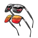 Perfectmiaoxuan Polarisierte Sonnenbrille Herren/Damen ; Vintage/Klassisch/Elegant Brillengestell;...