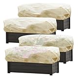 alouweekuky Winterschutz für Blumenkästen 150 x 45 x 40 cm 80 g/㎡ Winterschutz...