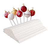 LIERFIS 100 Stück Stiele für Cake Pops aus Papier, 15cm Cake Pop Stiele Lollipop Sticks für...