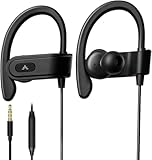 Avantree E171 - AUX 3.5mm Sport Kopfhörer kabelgebunden mit Mikrofon, schweißfest, zum Laufen,...