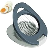 Multifunktionaler Eierschneider, Eierschneider mit Edelstahldraht, Eierschneider für hart gekochte...