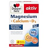 Doppelherz Magnesium + Calcium + D3 - Magnesium als Beitrag für die Muskelfunktion und zum Erhalt...